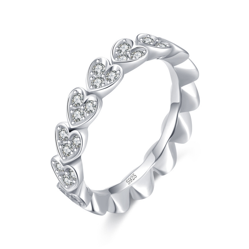 Silver 925 heart ring Alén model » Magahe® · Jewelry